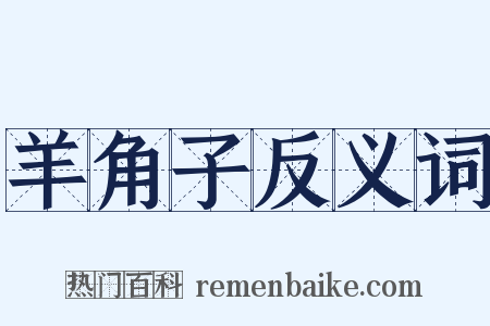 羊角子反义词是什么意思的图片